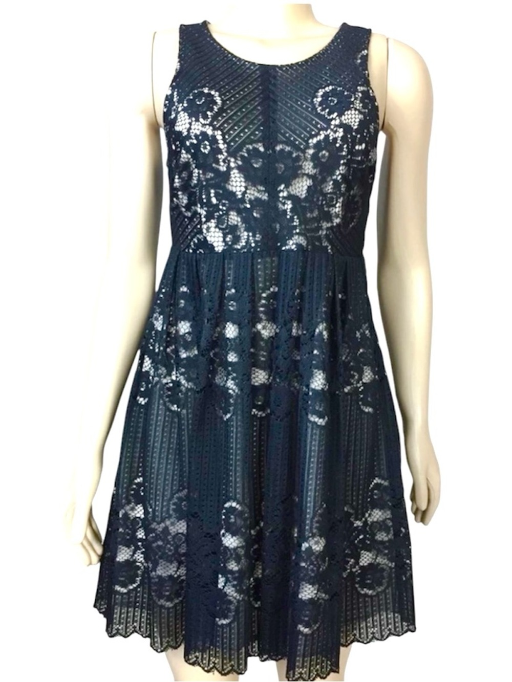 Free People backless black lace dress